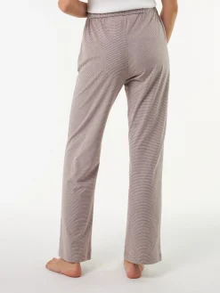 Lange Schlafhose aus Bio-Baumwolle(ringel kaffee, XS)