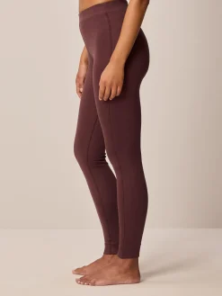 Legging aus Bio Baumwolle(chocolat, 36)