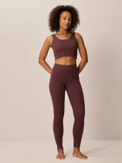 Legging aus Bio Baumwolle(chocolat, 36)
