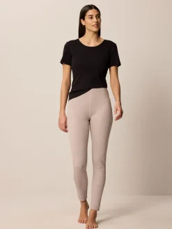 Legging aus Bio Baumwolle(stein melange, 36)