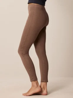 Legging aus Bio Baumwolle(walnuss melange, 36)