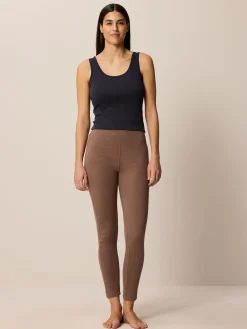 Legging aus Bio Baumwolle(walnuss melange, 36)