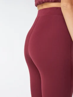 Legging aus Bio Baumwolle(weinrot, 36)