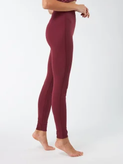 Legging aus Bio Baumwolle(weinrot, 36)