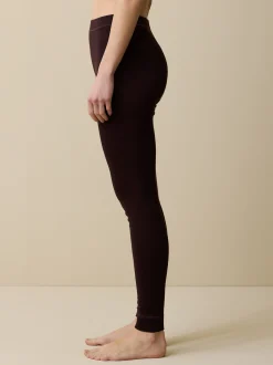 Leggings aus Bio Wolle(aubergine, XS)