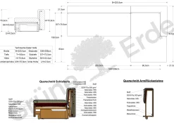Lounge-Sofa Sereno mit Schlaffunktion, B 320,5 x T 180 cm(Wollstoff Tano natur, Buche, Liegeteil rechts)
