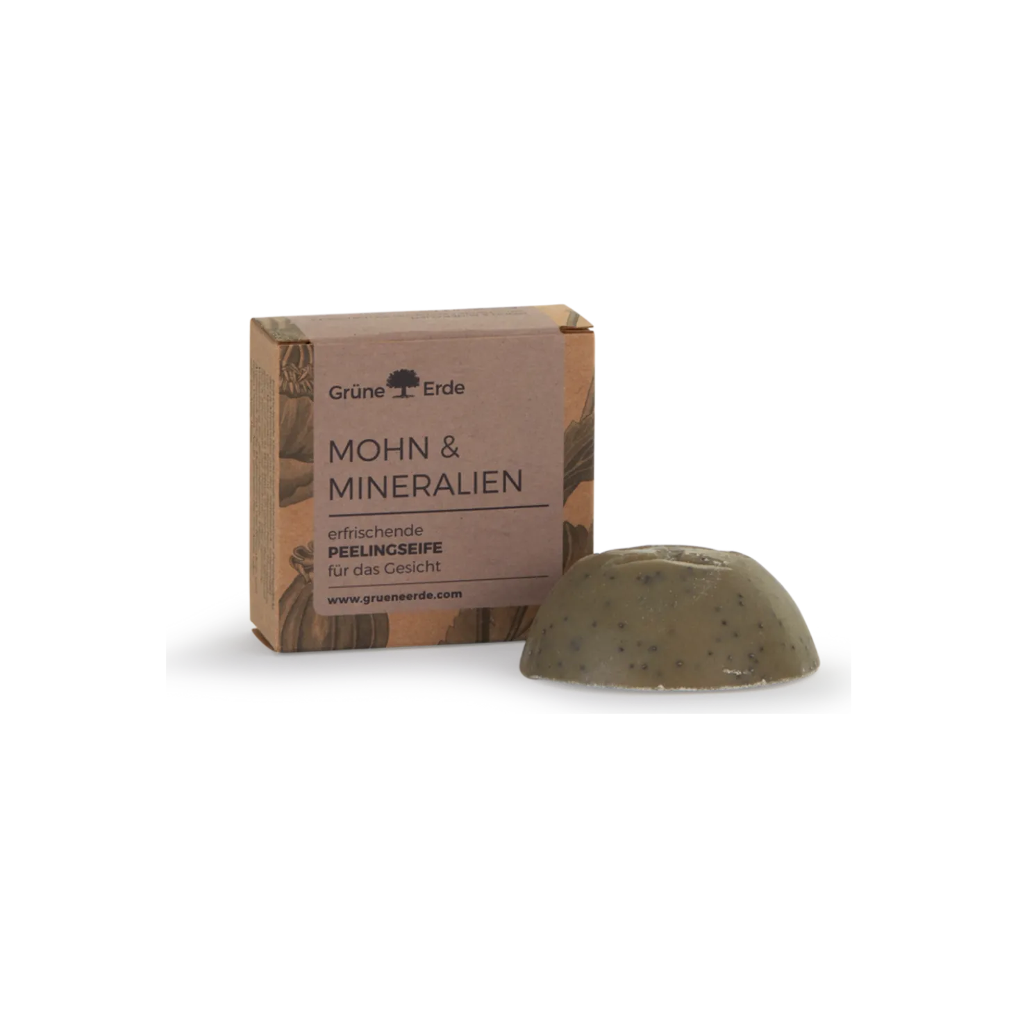 Mohn & Mineralienerfrischende Peelingseife für das Gesicht 80 g
