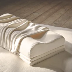 Nackenstützkissen3-teilig, 100 % Naturlatex, VEGAN (höhenverstellbar, 32 x 68 cm)
