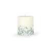 Natürliche Rapswachskerzegrünes Moos, ohne Duft, ø 8 cm, H 9 cm