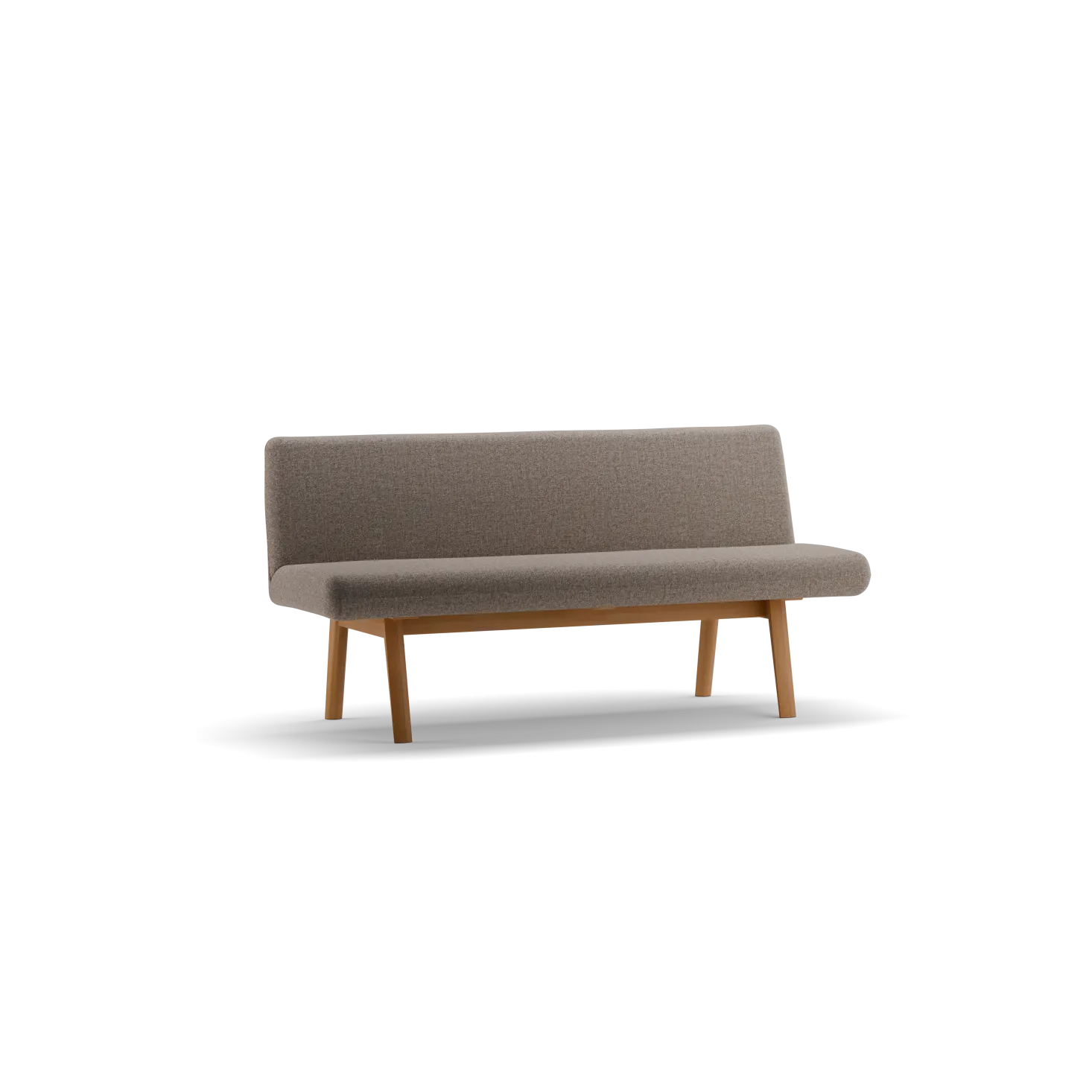 Polsterbank Ketil(Wollstoff Tano natur, 180 cm, Buche)