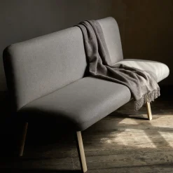 Polsterbank Ketil(Wollstoff Tano natur, 180 cm, Buche)