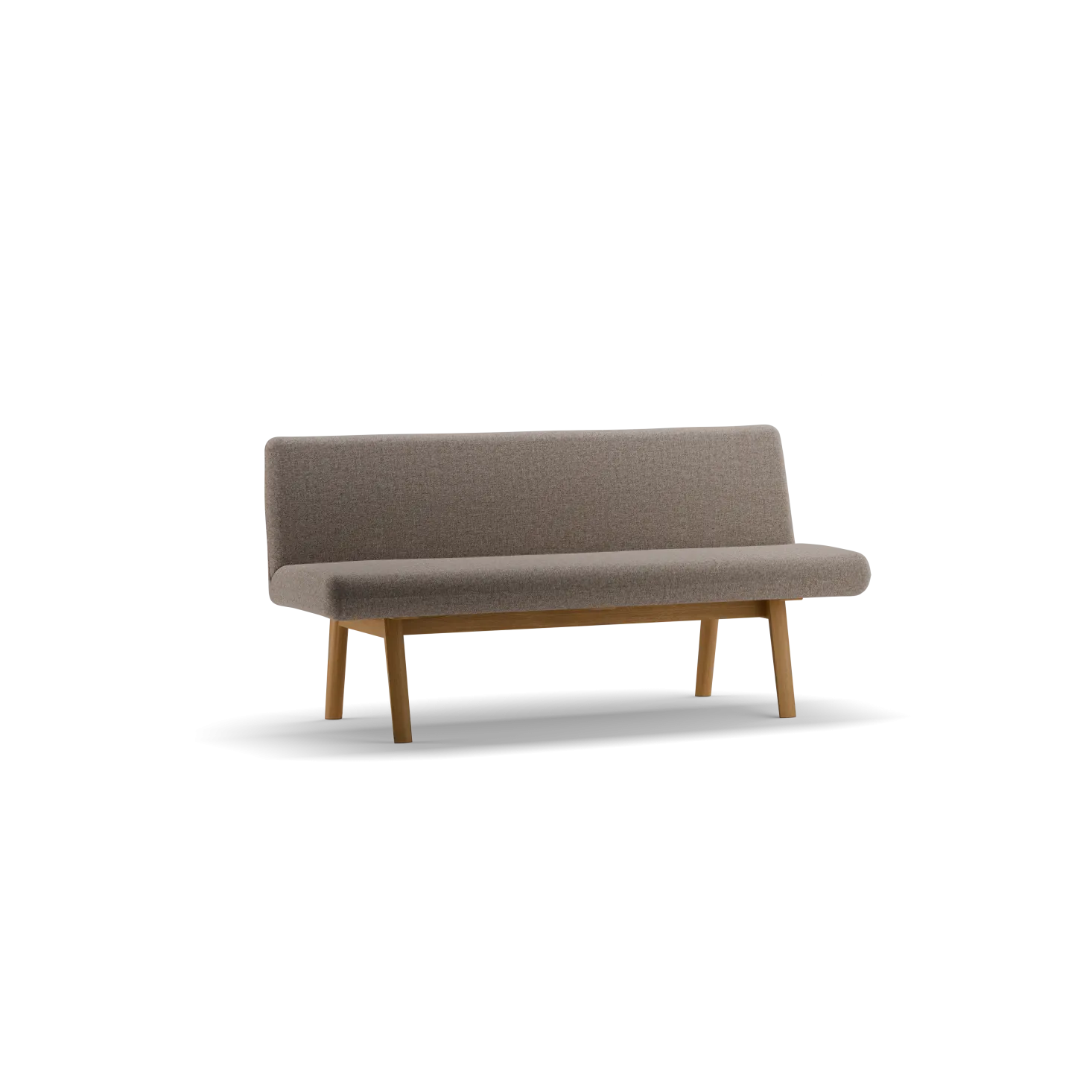 Polsterbank Ketil(Wollstoff Tano natur, 180 cm, Eiche)