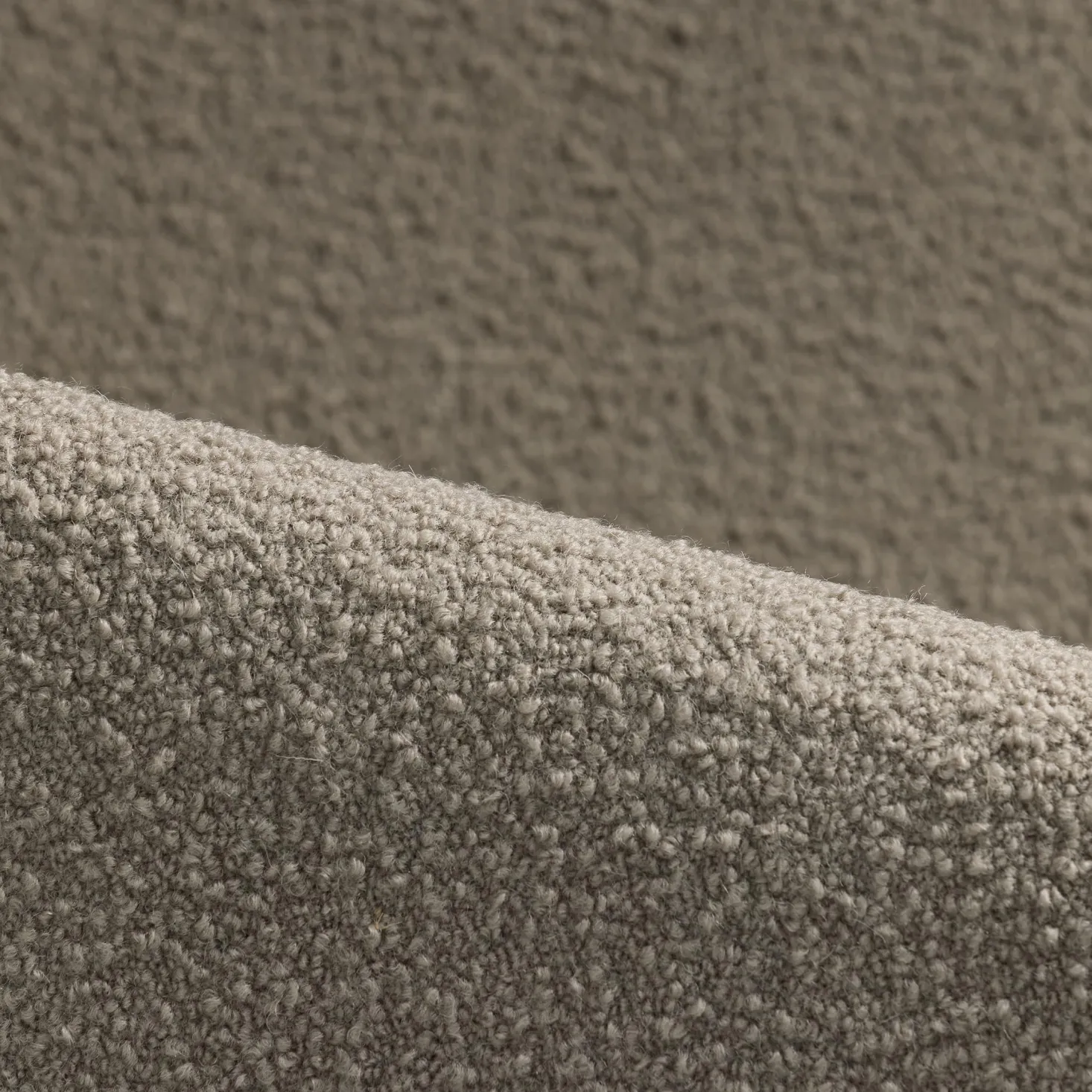 Polstersessel Avello mit Drehfunktion(Woll-Bouclé Casello Taupe (143), Eiche)