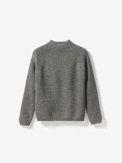 Pullover aus Alpakawolle(anthrazit melange, XS)