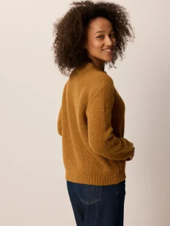 Pullover aus Alpakawolle(caramel, L)
