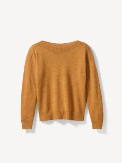 Pullover aus Alpakawolle(caramel, S)