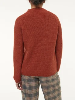 Pullover aus Alpakawolle(mahagoni, XS)
