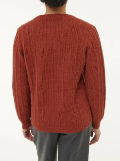 Pullover aus Alpakawolle(mahagoni, XS)