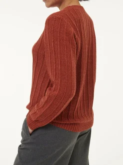 Pullover aus Alpakawolle(mahagoni, XS)