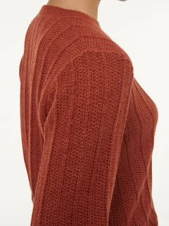 Pullover aus Alpakawolle(mahagoni, XS)