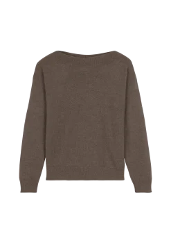 Pullover aus Alpakawolle(mokka, XS)