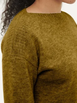 Pullover aus Alpakawolle(ocker gold, S)