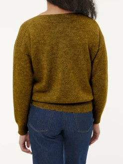 Pullover aus Alpakawolle(ocker gold, S)