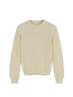 Pullover aus Alpakawolle(offwhite, XS)