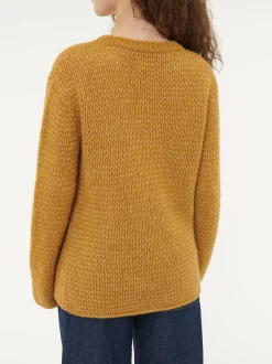 Pullover aus Alpakawolle und Bio-Baumwolle(dijon, XS)