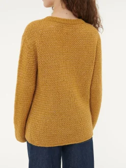 Pullover aus Alpakawolle und Bio-Baumwolle(dijon, L)