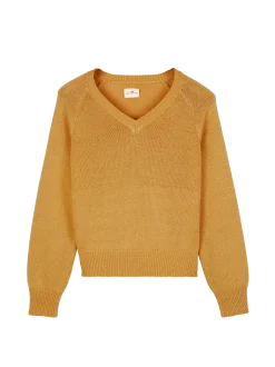 Pullover aus Bio-Baumwolle(honiggelb, XS)