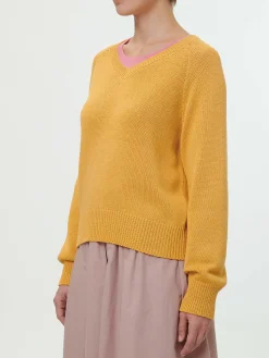 Pullover aus Bio-Baumwolle(honiggelb, XS)