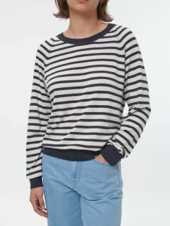 Pullover aus Bio-Baumwolle(navy/offwhite ringel, XS)