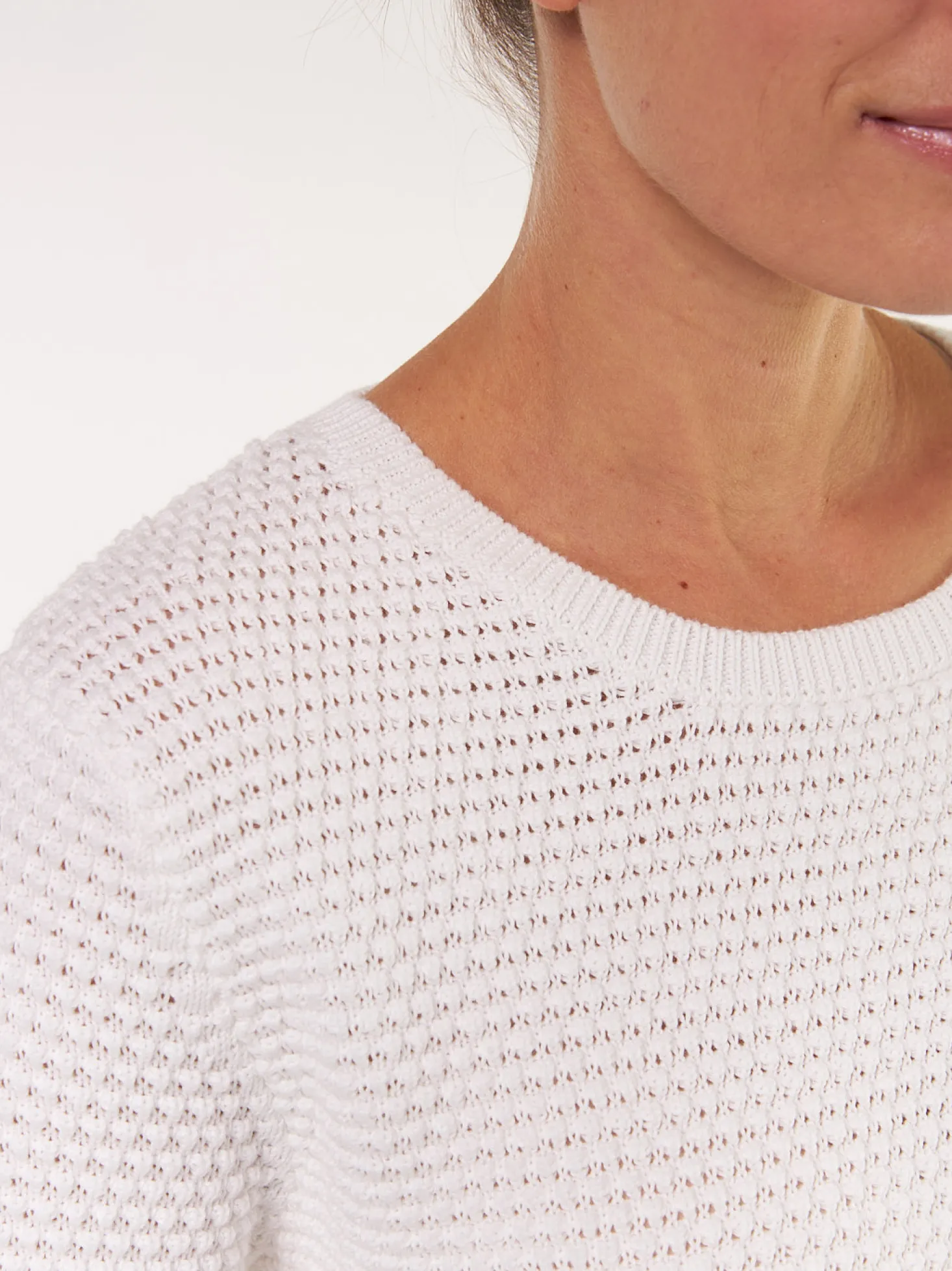 Pullover aus Bio Baumwolle(offwhite, L)