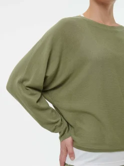 Pullover aus Bio-Baumwolle(olivgrün, XS)