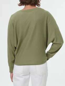 Pullover aus Bio-Baumwolle(olivgrün, XS)