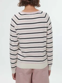 Pullover aus Bio-Baumwolle(rose/multistreif , XS)