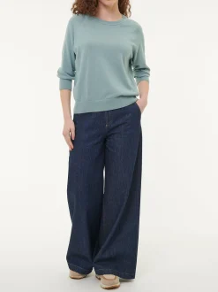 Pullover aus Bio-Baumwolle(seegrün, XS)