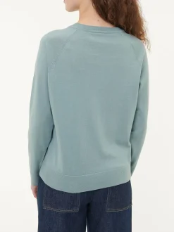 Pullover aus Bio-Baumwolle(seegrün, XS)