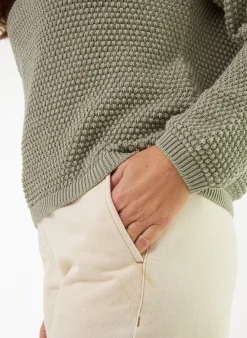 Pullover aus Bio Baumwolle(seegras, XL)