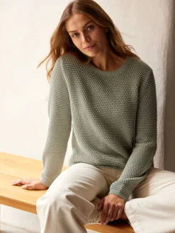 Pullover aus Bio Baumwolle(seegras, XL)