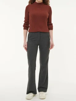 Pullover aus Bio-Baumwolle und Alpaka(mahagoni, XS)