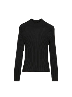 Pullover aus Bio-Baumwolle und Alpaka(schwarz, XS)