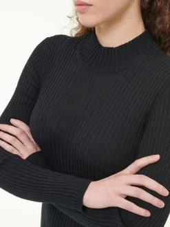 Pullover aus Bio-Baumwolle und Alpaka(schwarz, XS)