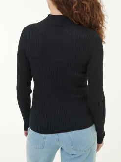 Pullover aus Bio-Baumwolle und Alpaka(schwarz, XS)