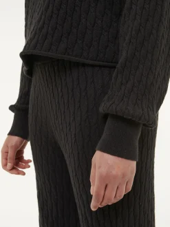 Pullover aus Bio-Baumwolle und Wolle(schwarz, XS)