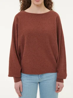 Pullover aus Bio-Baumwolle und Wolle(mahagoni, XS)