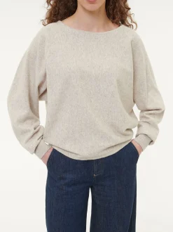 Pullover aus Bio-Baumwolle und Wolle(sand melange, XS)