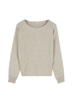 Pullover aus Bio-Baumwolle und Wolle(sand melange, XS)