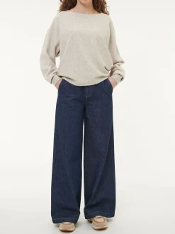 Pullover aus Bio-Baumwolle und Wolle(sand melange, XS)